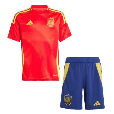 Spain Cheap Kids Kit Home 2024 (Shirt+Shorts) - Soccer Store Near