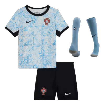 Portugal Cheap Kids Kit Away 2024 (Shirt+Shorts+Socks) - Soccer Store Near