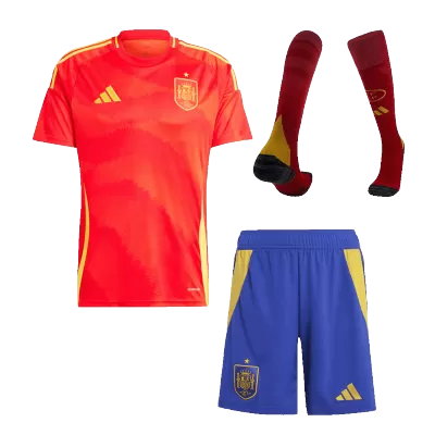 Football Kit Spain (Jersey+Shorts+Socks) Home 2024 - Soccer Store Near