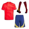 Spain Cheap Kids Kit Home 2024 (Shirt+Shorts+Socks) - Soccer Store Near