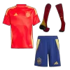 Spain Cheap Kids Kit Home 2024 (Shirt+Shorts+Socks) - Soccer Store Near