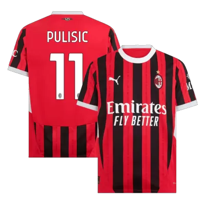 AC Milan Soccer Jersey PULISIC #11 Home 2024/25 - Soccer Store Near