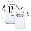 Real Madrid Soccer Jersey RODRYGO #11 Home 2023/24 -UCL FINAL - Soccer Store Near