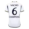 Real Madrid Soccer Jersey NACHO #6 Home 2023/24 Champions - Soccer Store Near