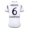 CHAMPIONS Real Madrid Cheap Football Jersey KROOS #6 Home 2023/24 - Authentic Version - Soccer Store Near