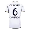 CHAMPIONS Real Madrid Cheap Football Jersey CARVAJAL #6 Home 2023/24 - Authentic Version - Soccer Store Near