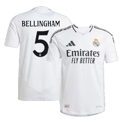 Real Madrid Cheap Football Jersey BELLINGHAM #5 Home 2024/25 - Authentic Version - Soccer Store Near