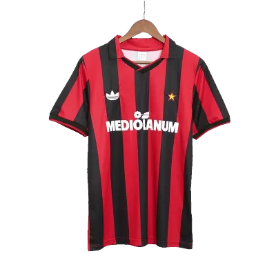 AC Milan Vintage Soccer Jersey Home 1990/91 
 - Soccer Store Near