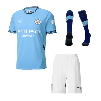 Football Kit Manchester City (Jersey+Shorts+Socks) Home 2024/25 - Soccer Store Near