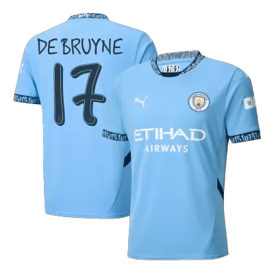 Manchester City Soccer Jersey DE BRUYNE #17 Home 2024/25 -UCL - Soccer Store Near