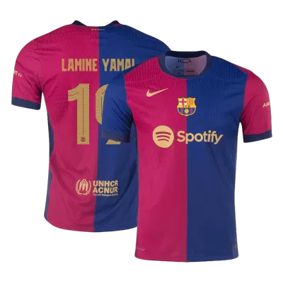 Authentic LAMINE YAMAL #19 Barcelona Home Soccer Jersey 2024/25 - UCL - Soccer Store Near